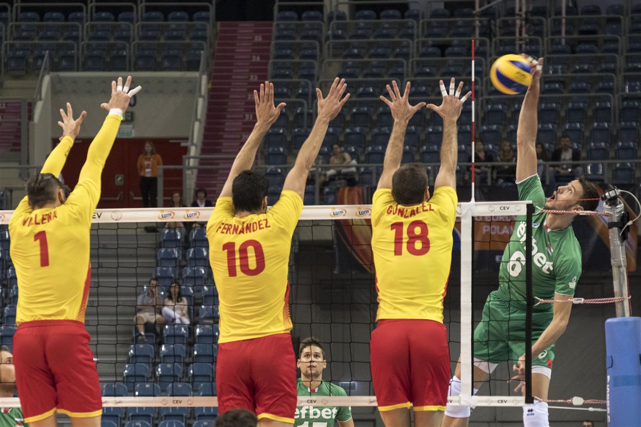 LOTTO EUROVOLLEY POLAND 2017: Bułgaria – Hiszpania 3:0, grupa C