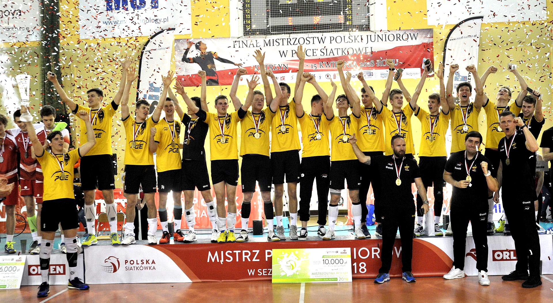 MP Juniorów – Kętrzyn 2018: EKS Skra Bełchatów ze złotym medalem