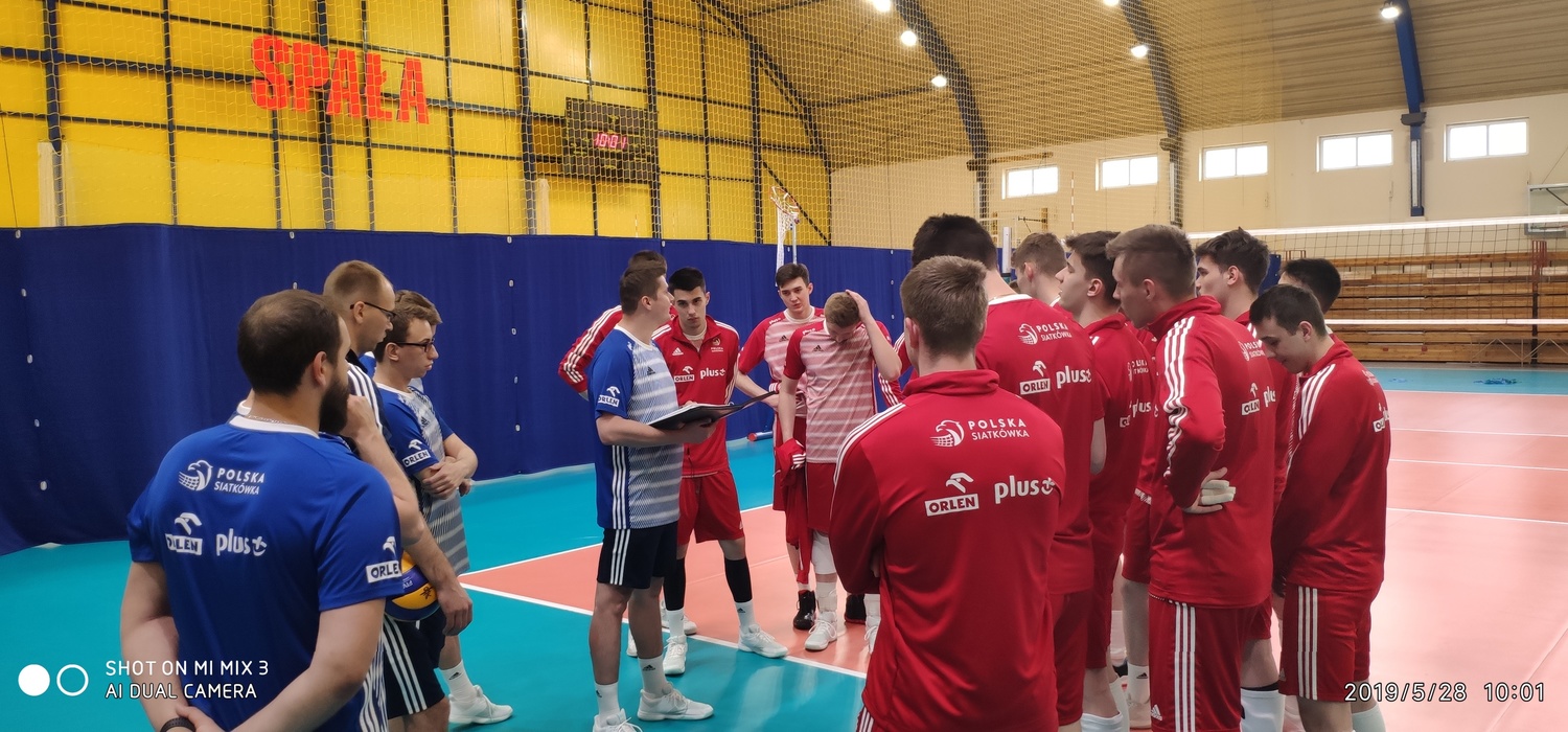Kadra juniorów na zgrupowaniu w Spale