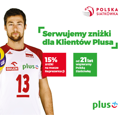 Znów 15% zniżki dla klientów Plusa na bilety na mecze siatkówki!