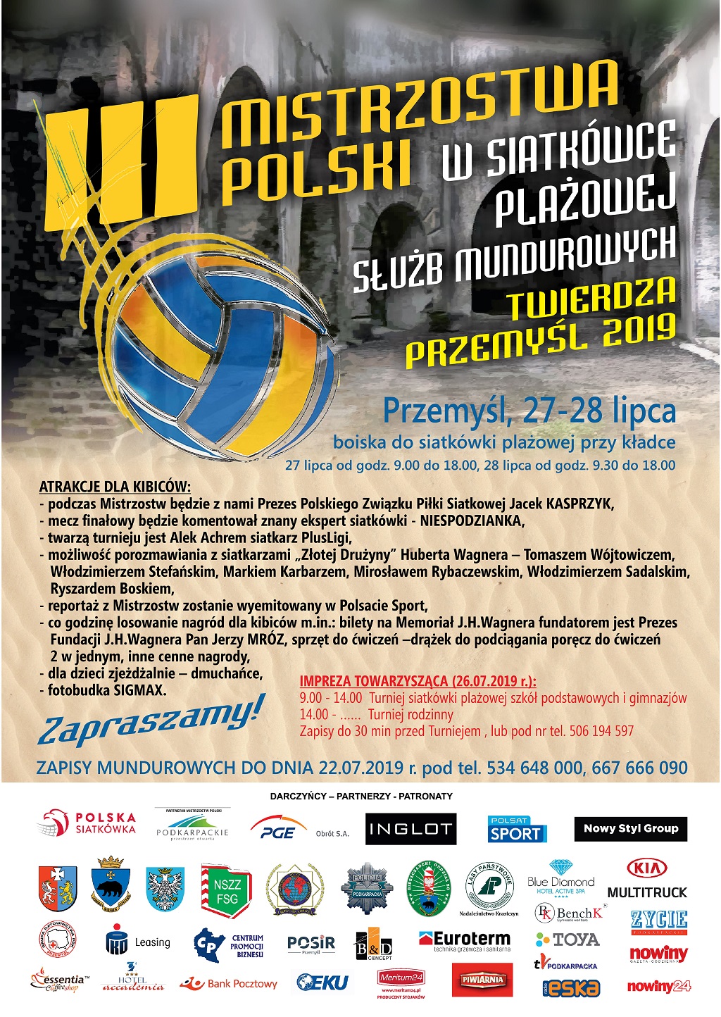 III Mistrzostwa Polski w siatkówce plażowej służb mundurowych – TWIERDZA PRZEMYŚL 2019