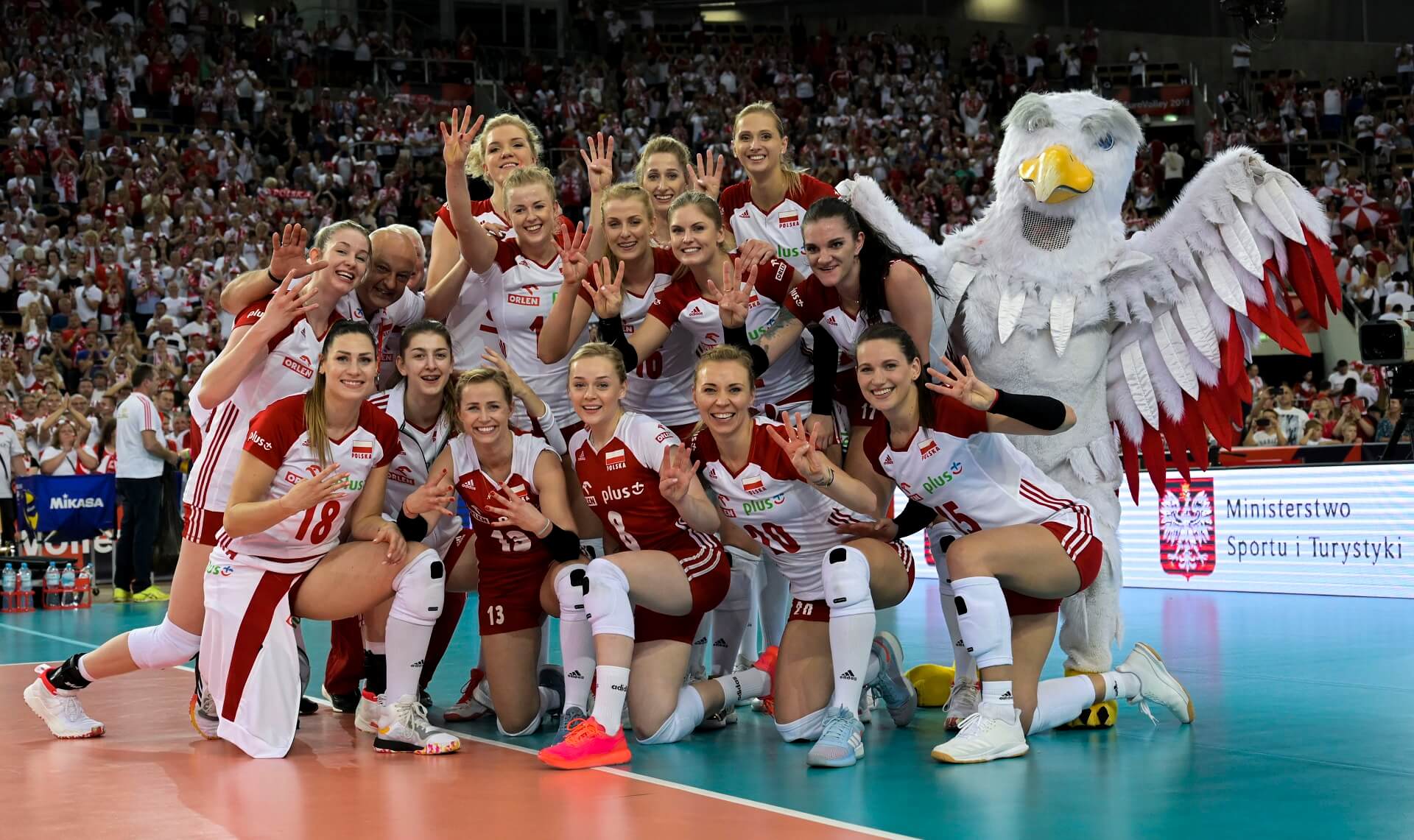 Polki awansujące do najlepszej czwórki EuroVolley 2019