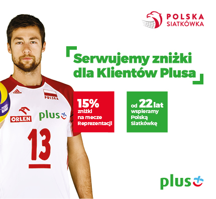 Ponownie 15% zniżki dla klientów Plusa na bilety na mecze siatkówki!