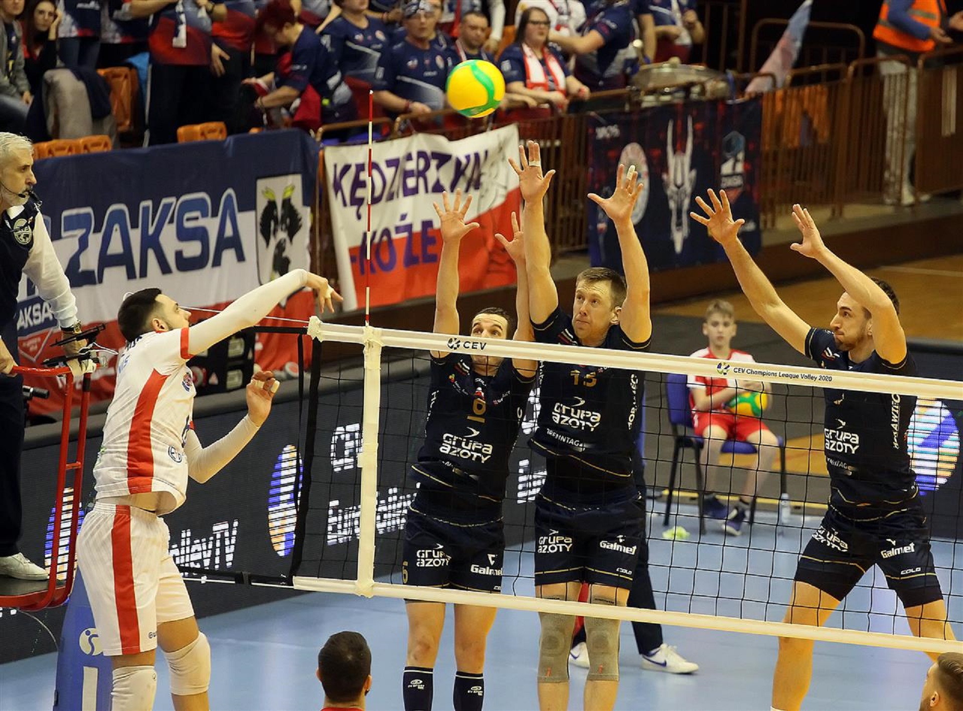 LM: Vojevodina NS Seme Novi Sad - Grupa Azoty ZAKSA Kędzierzyn-Koźle 0:3