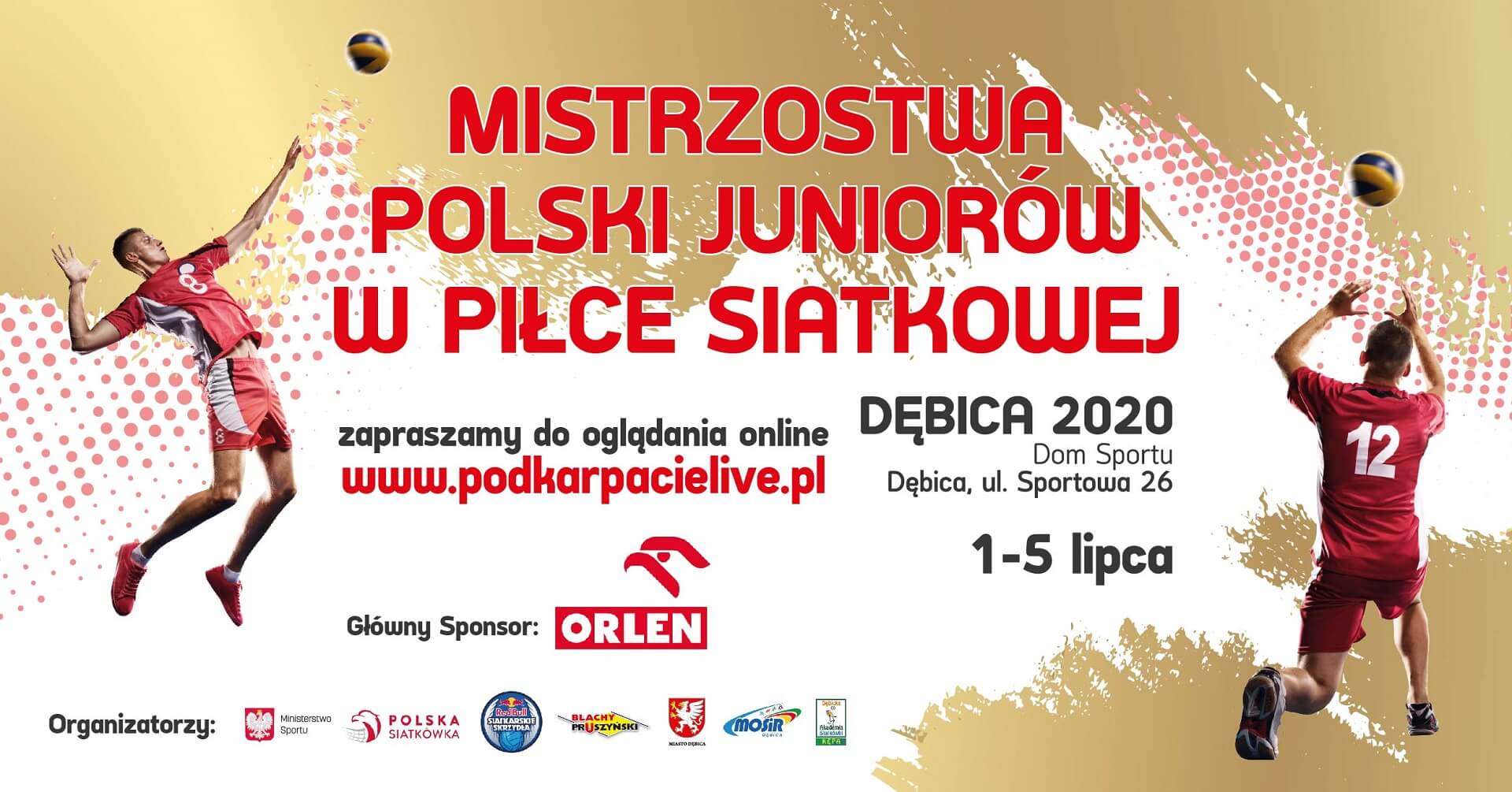 MP juniorów 2020 Dębica - program