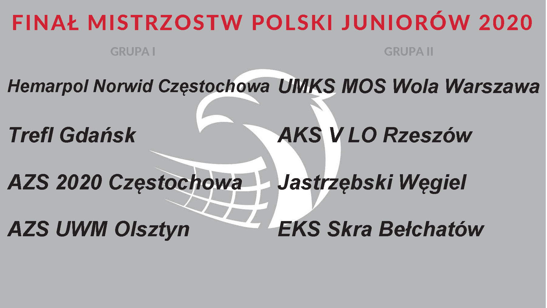 Losowanie finału MP Juniorów 2020 1