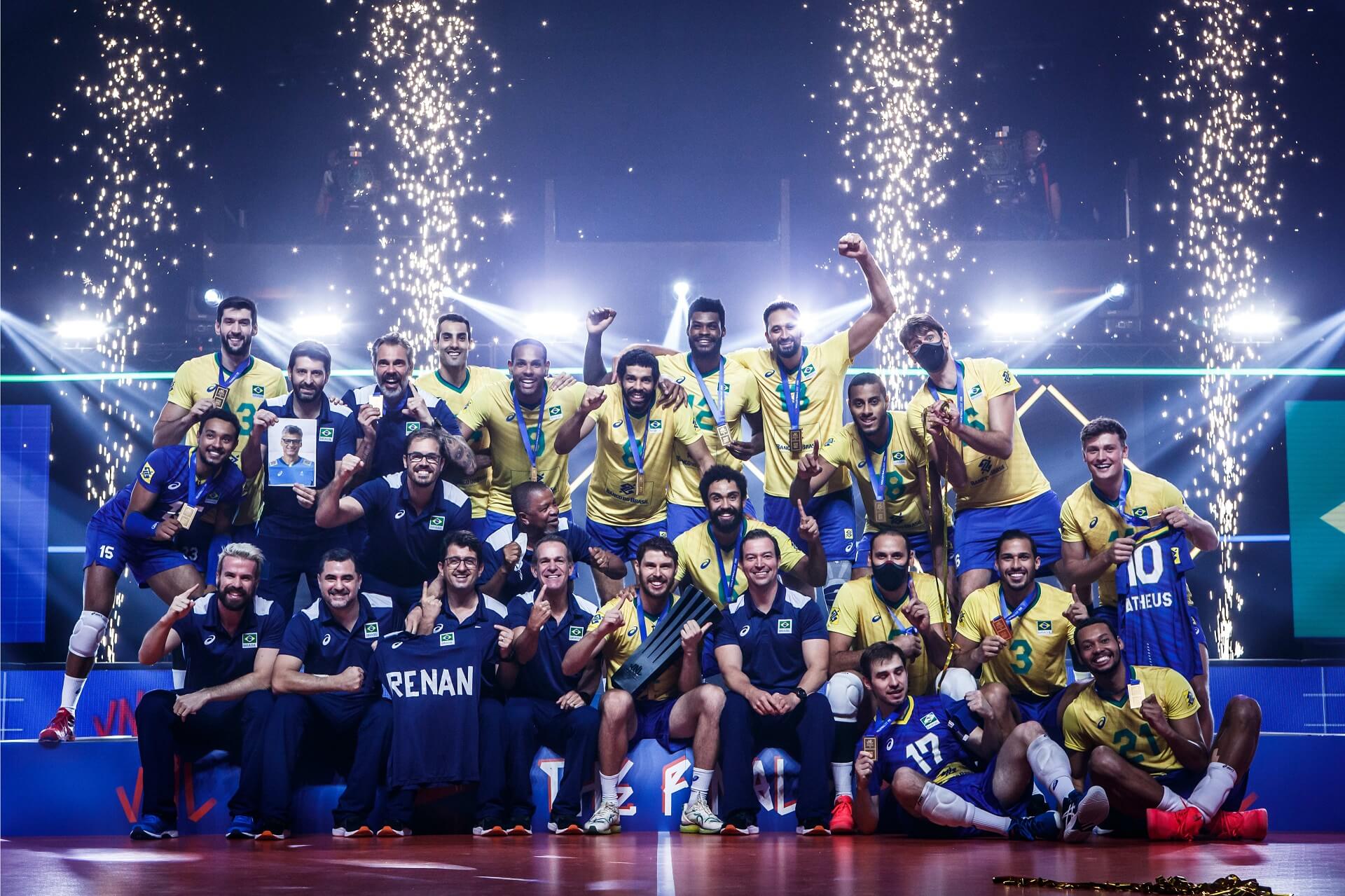 Zwycięzcy VNL 2021 - reprezentacja Brazylii