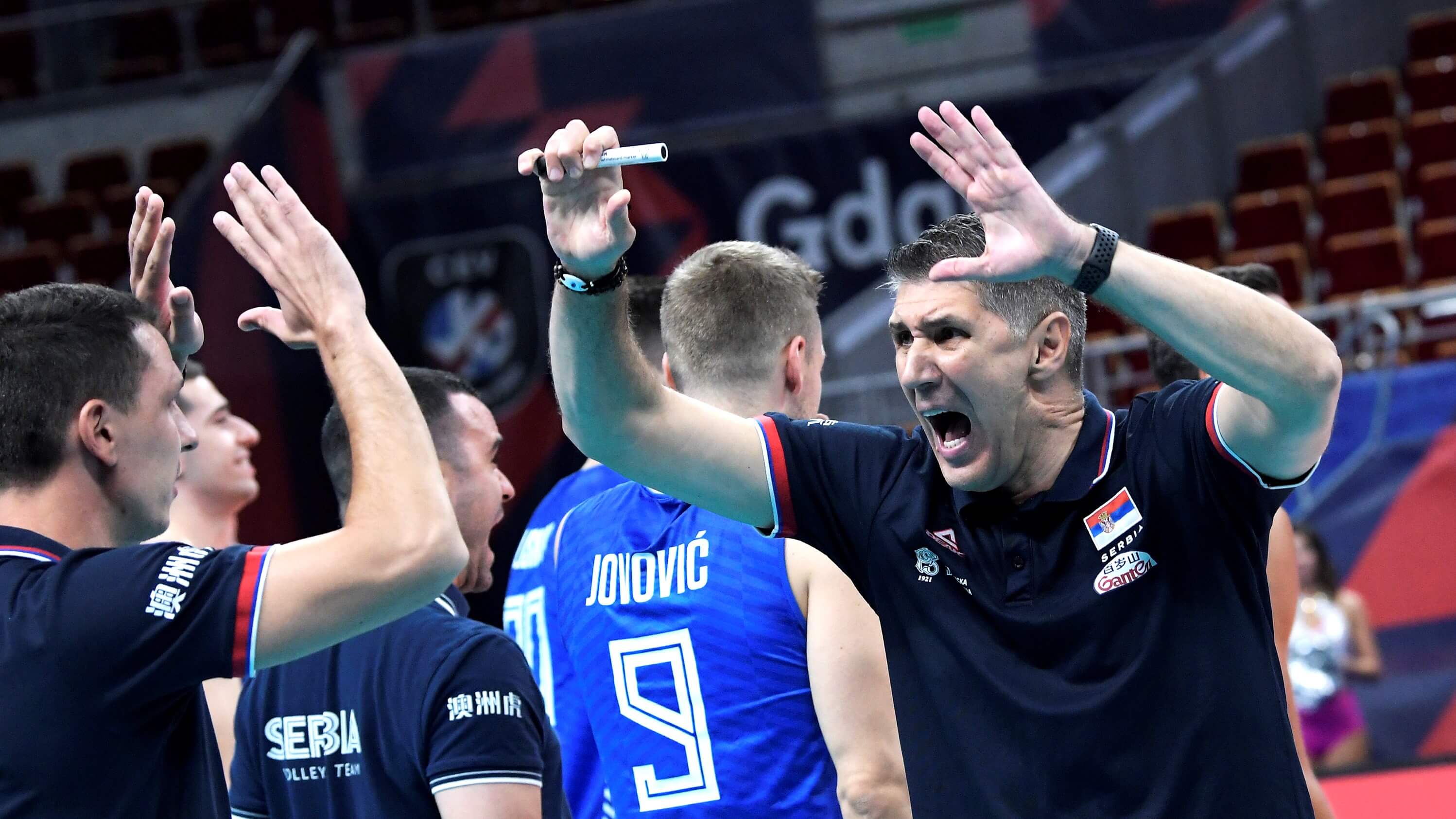 Półfinał EuroVolley M: Serbia - Włochy 1:3