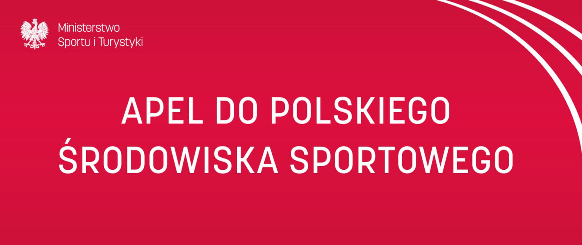 Apel do polskiego środowiska sportowego