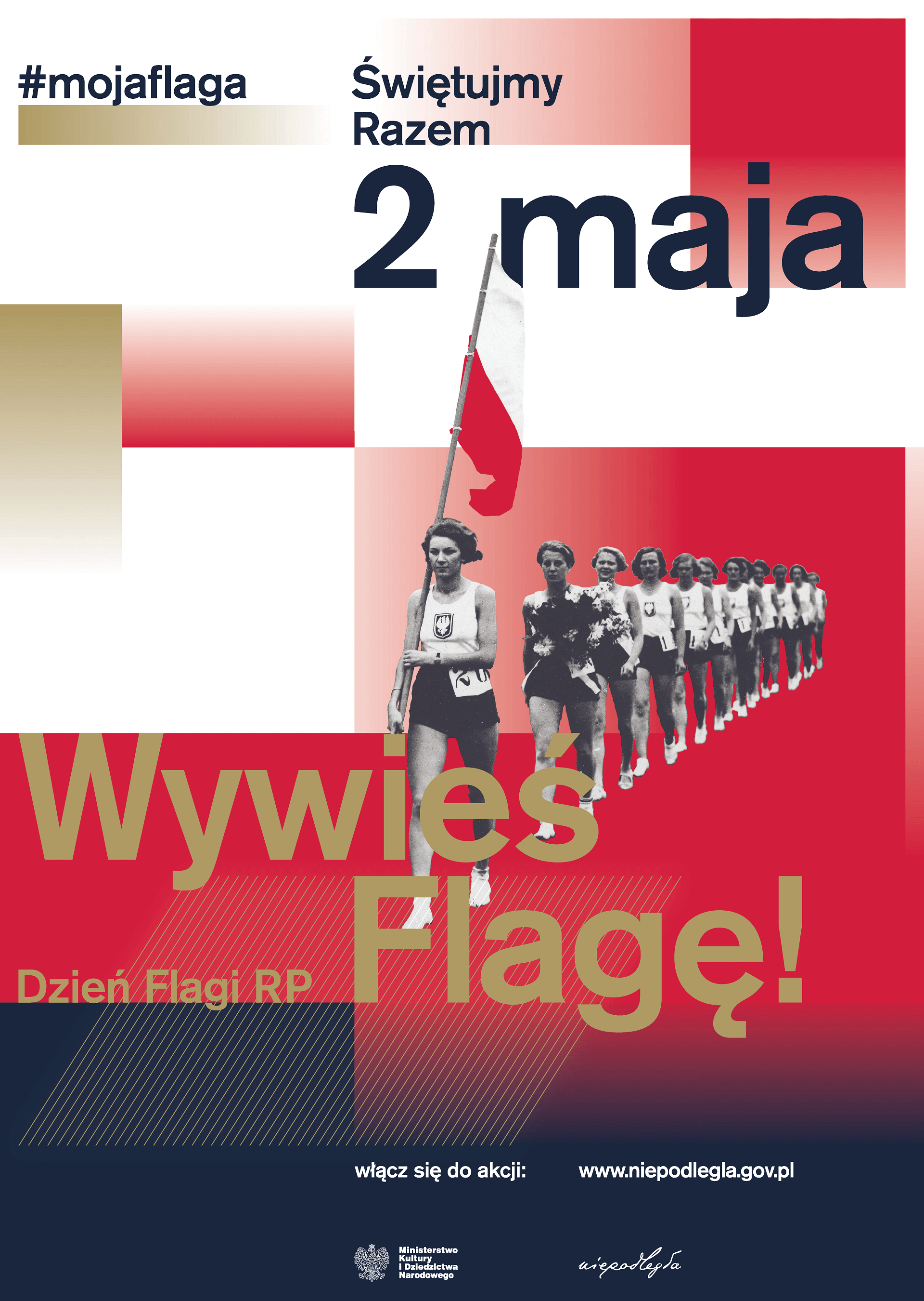 22.04.2022 Niepodlegla Dzien Flagi plakat