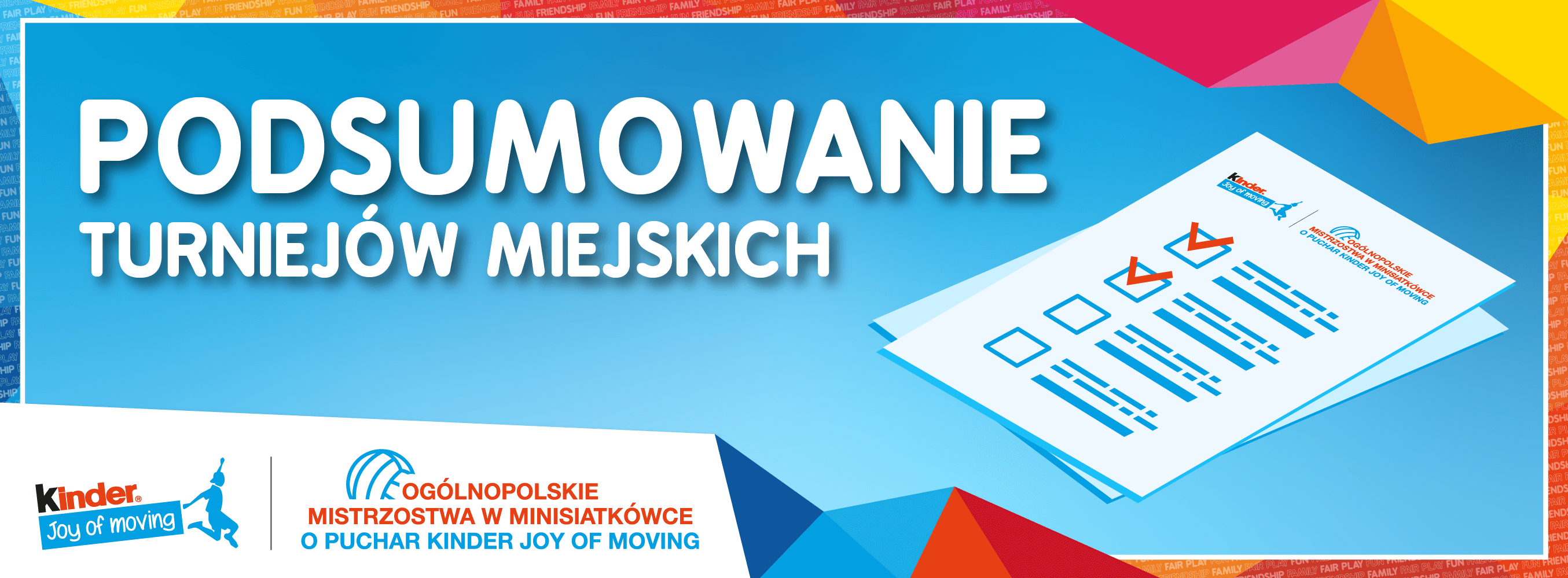 Podsumowanie Turniejów Miejskich KINDER JOY of moving sezonu 2021/22