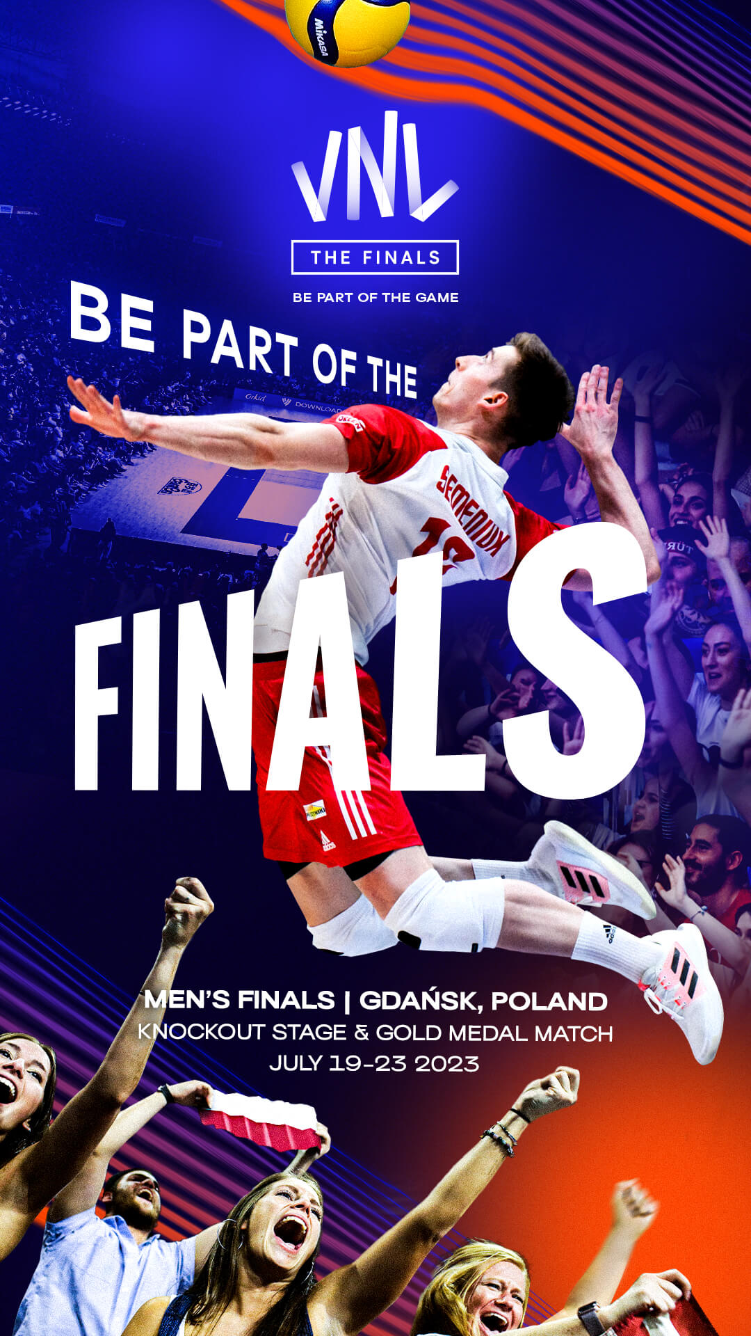 VNL 2023 Men Finals Announcement 9x16