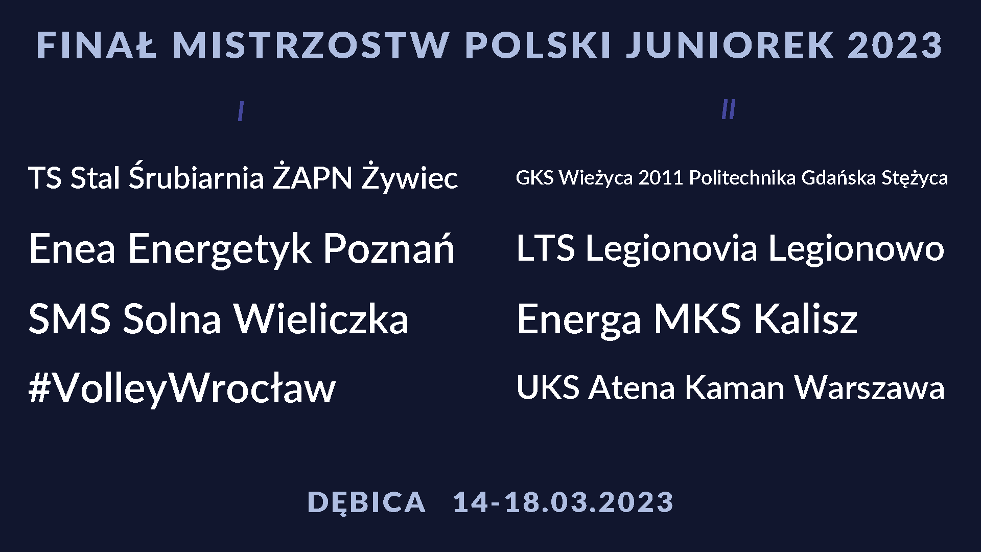 Losowanie finału MP Juniorek 2023