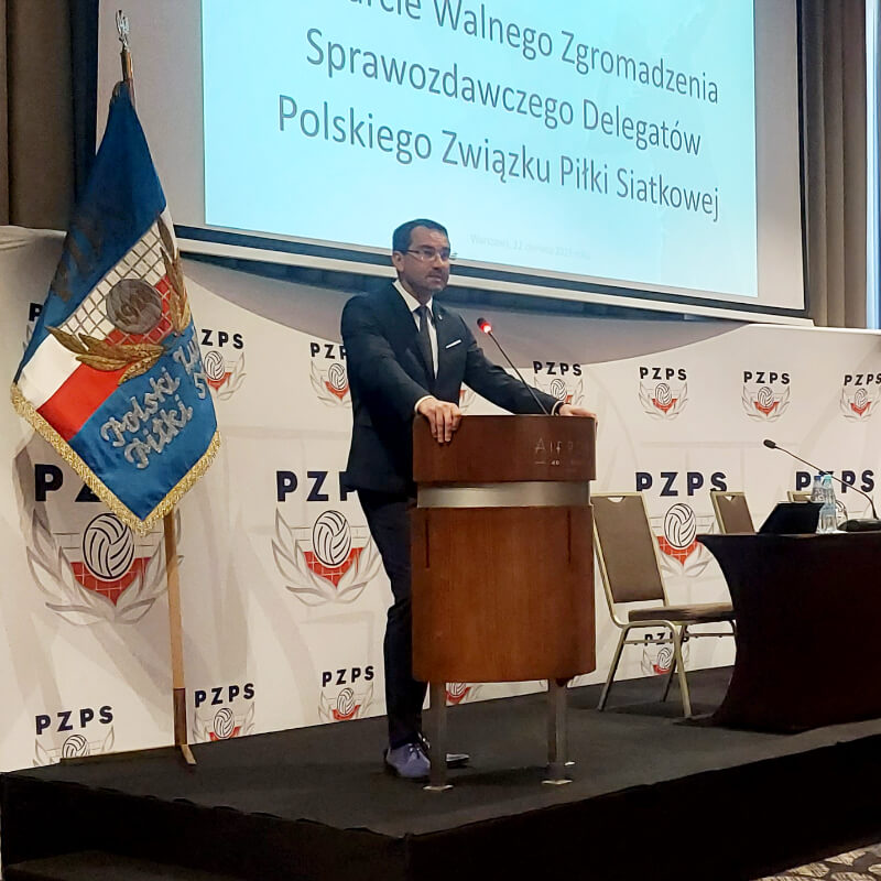 Walne Zgromadzenie Sprawozdawcze Delegatów PZPS - wystąpienie prezesa Sebastiana Świderskiego