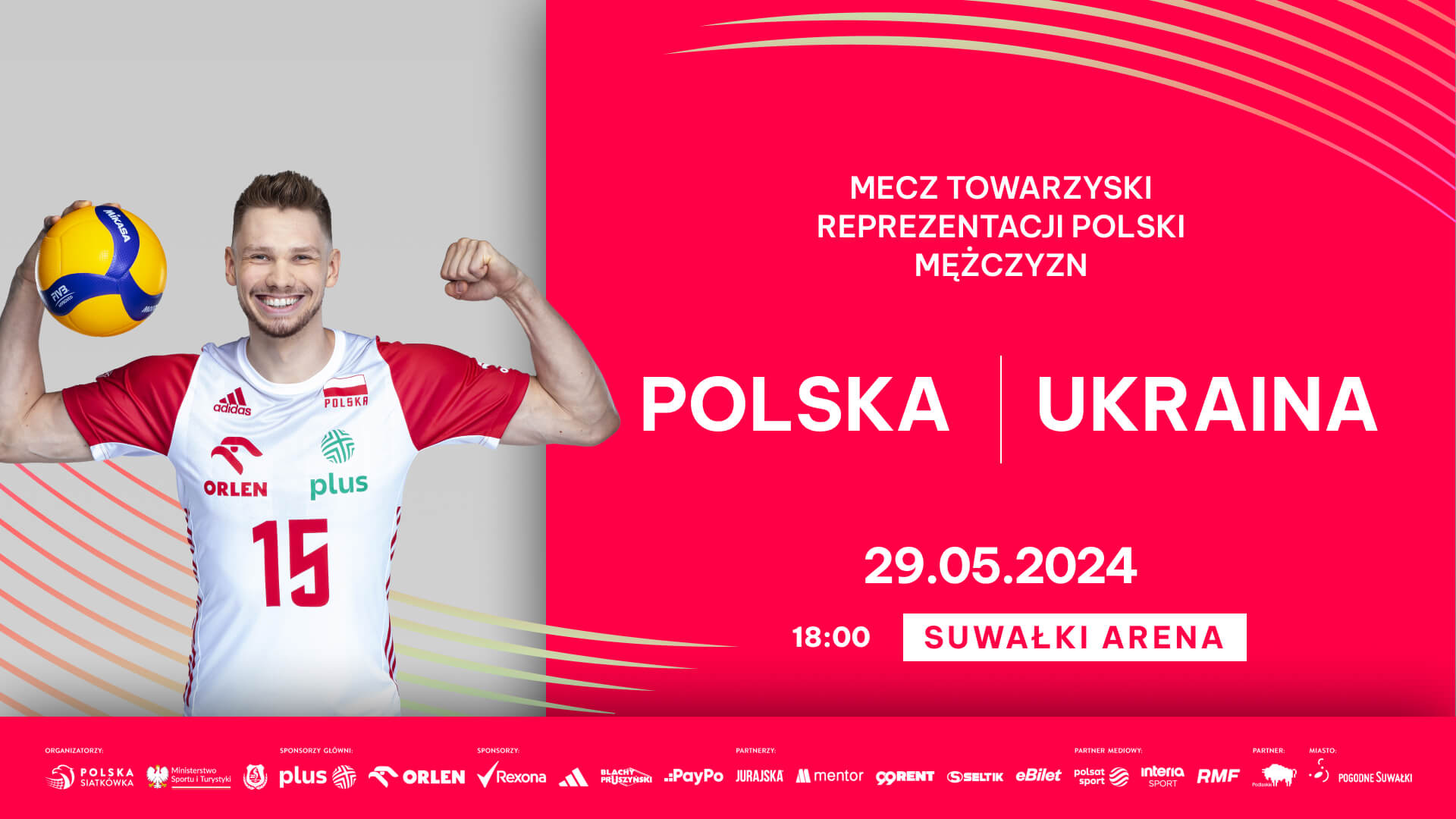 Mecz towarzyski reprezentacji Polski mężczyzn w Suwałkach – Akredytacje