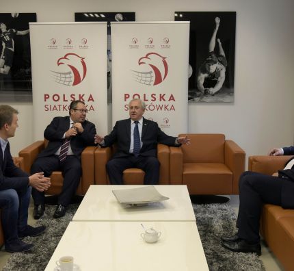 President Graça discusses “exciting” development of volleyball in Poland