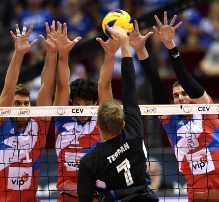 LOTTO EUROVOLLEY POLAND 2017: Serbia – Finlandia 3:0 , grupa A