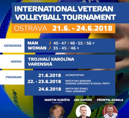 Sign up for 2018 International Veteran Volleyball Tournament! 